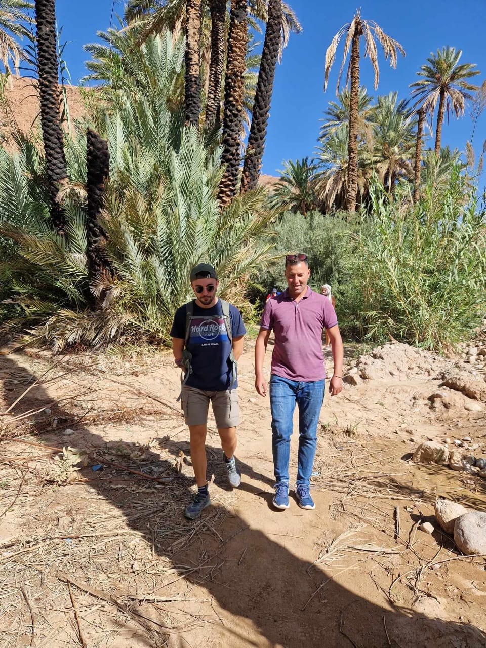 Ibrahim guiding travelers in Morocco